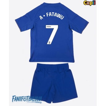 Leicester City Issahaku Fatawu #7 Echipament de Fotbal Replică 2025-26 Copii Acasa (+ Șorturi)